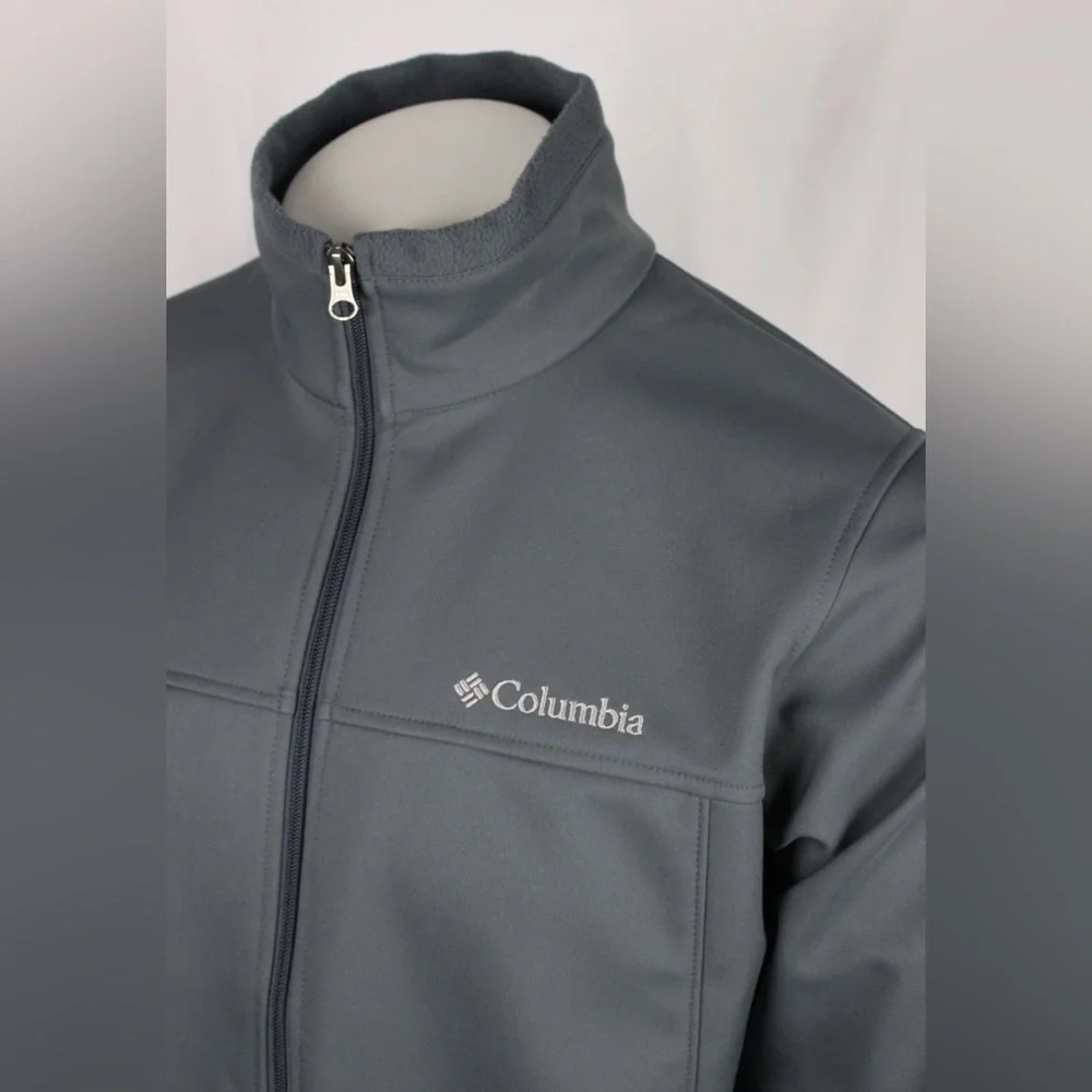 NEW Columbia Men's Softshell Jacket Full Zip Bowen Lake II XM2159 053 Gray S